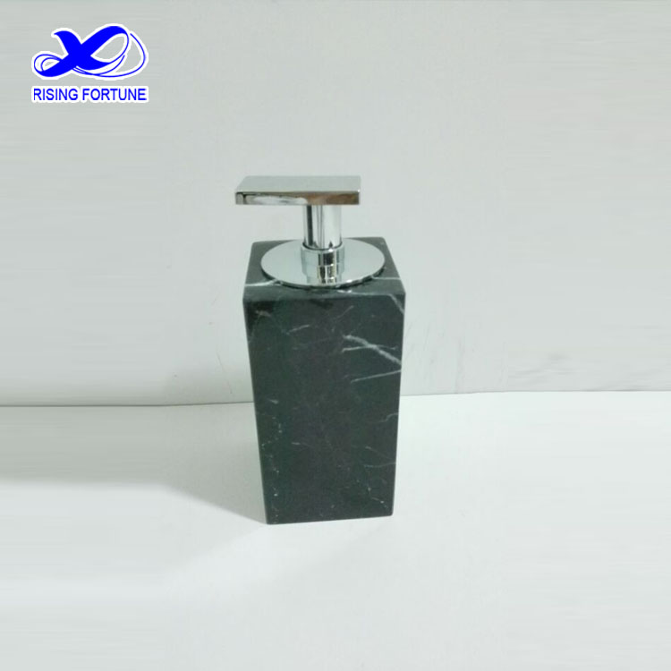 black marble soap dispenser