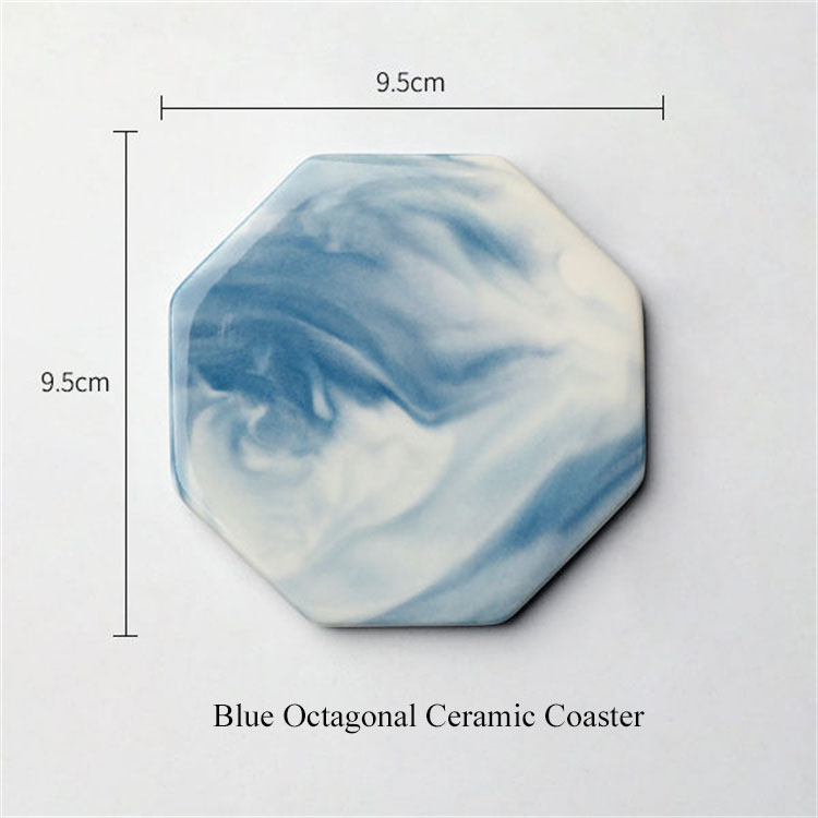 octagon ceramic coaster