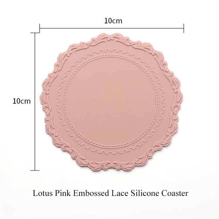 Simple Embossed Silicone Coaster