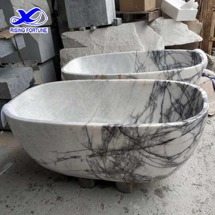 freestanding marble bathtub