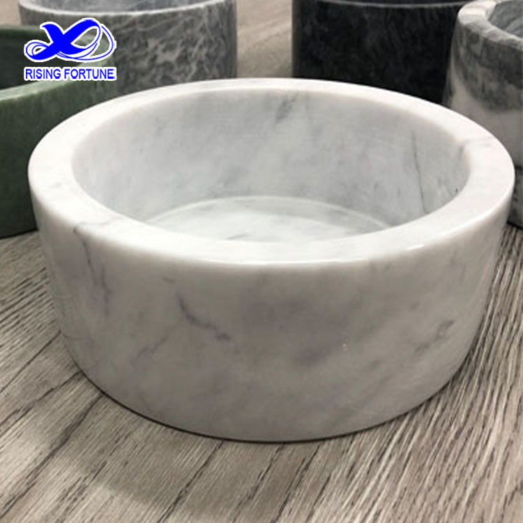 marble ceramic pet bowl 