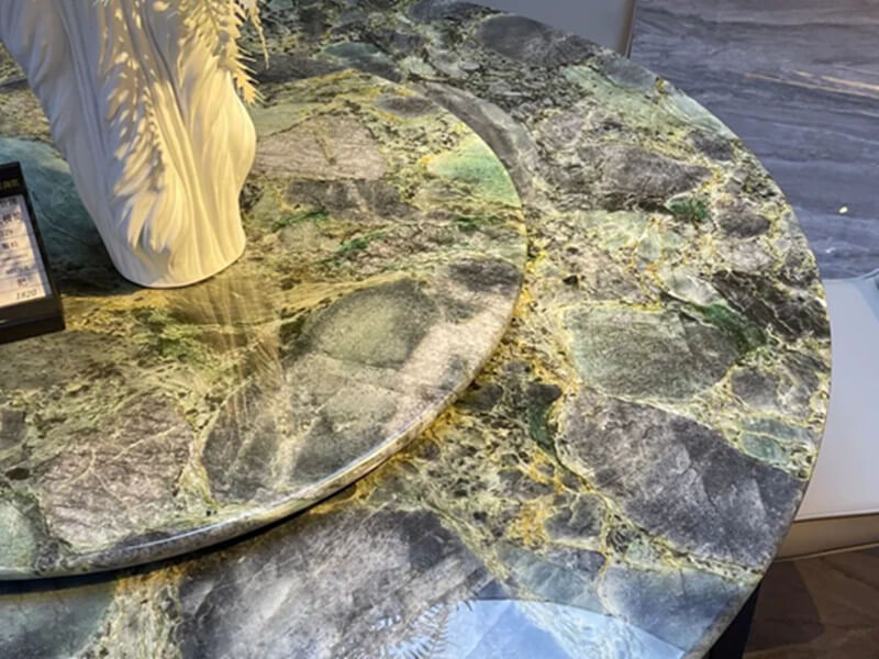 gran mesa de centro de mármol
