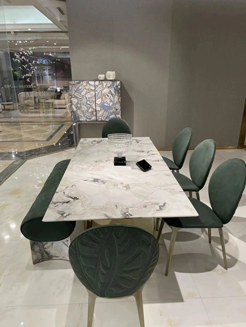 mesa de centro de mármol