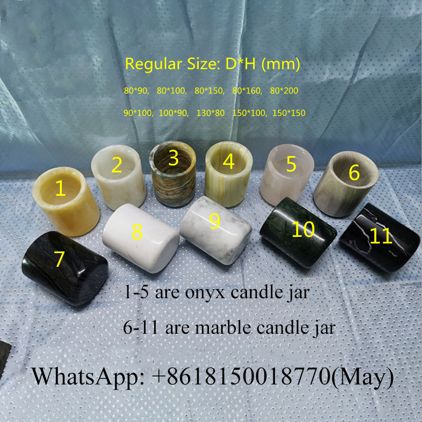 candelabros de mármol