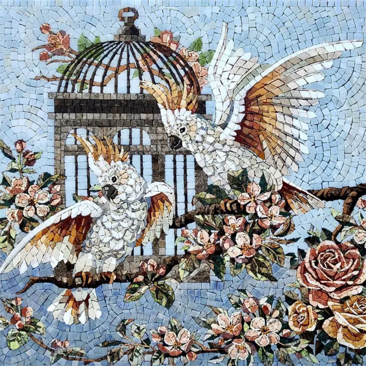 mosaico de mármol seguidor