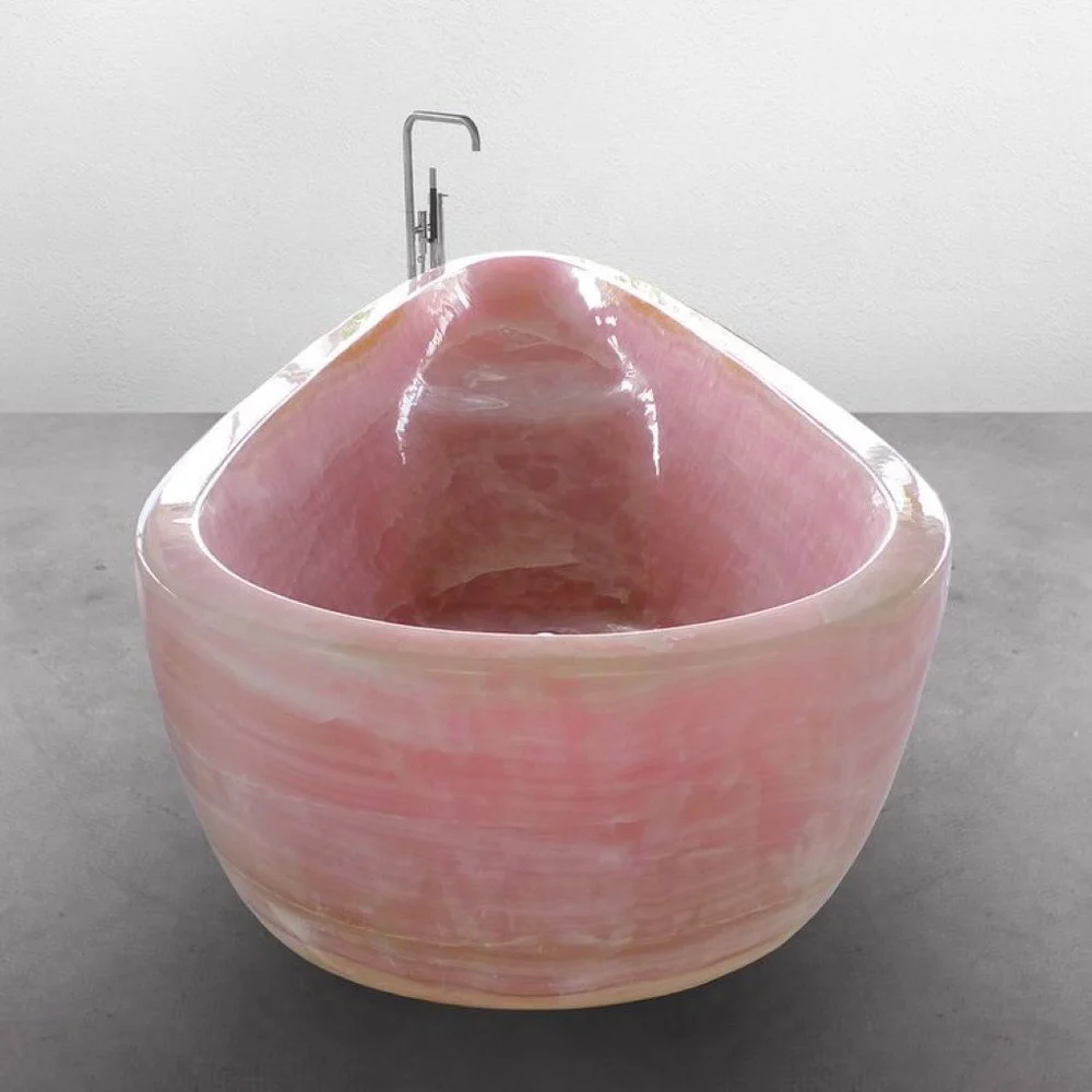 rosa quartz bathtub
