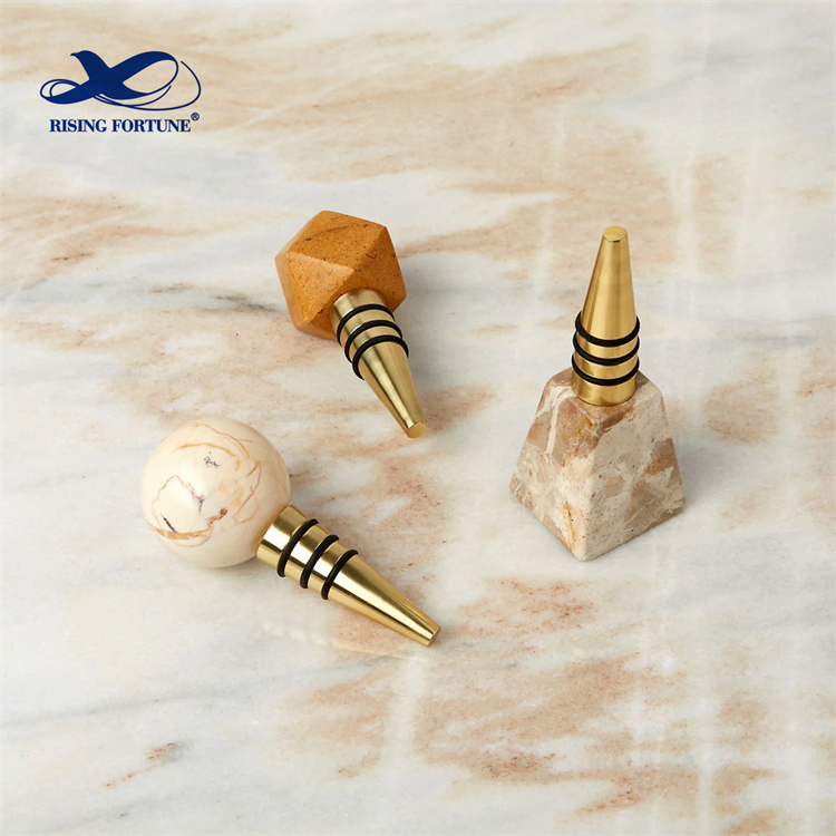 Marble Bottle Stopper Wine Gifts