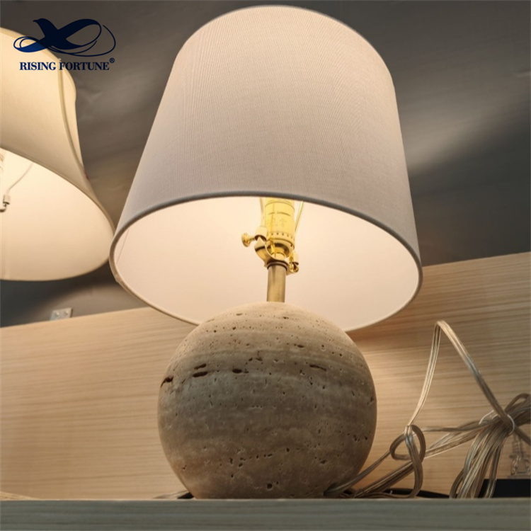 Travertine Table Lamp