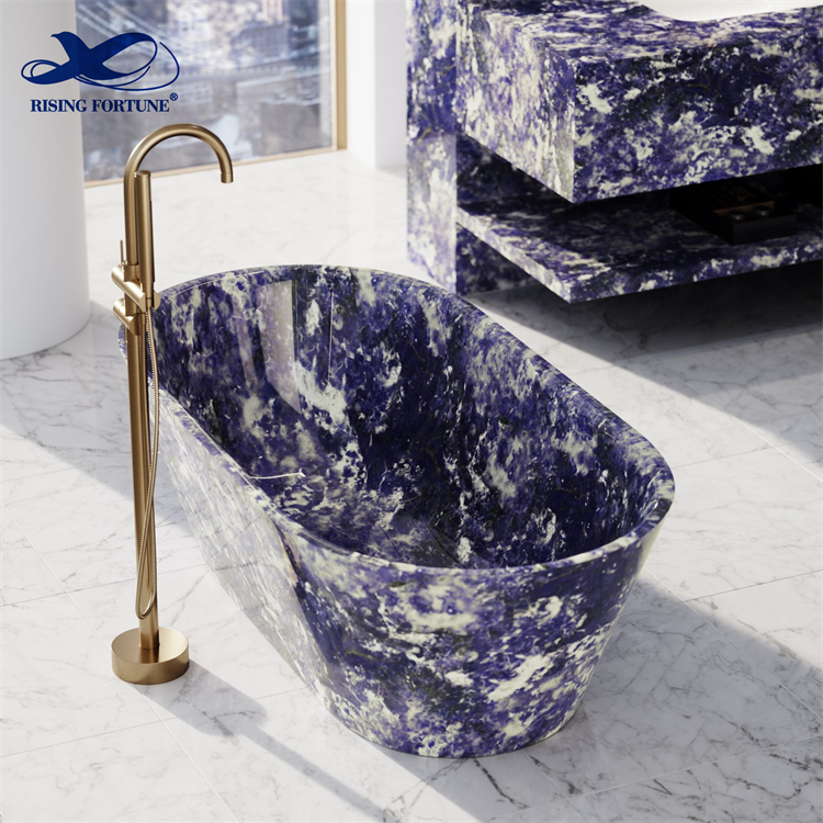 natural marble stone bathtub