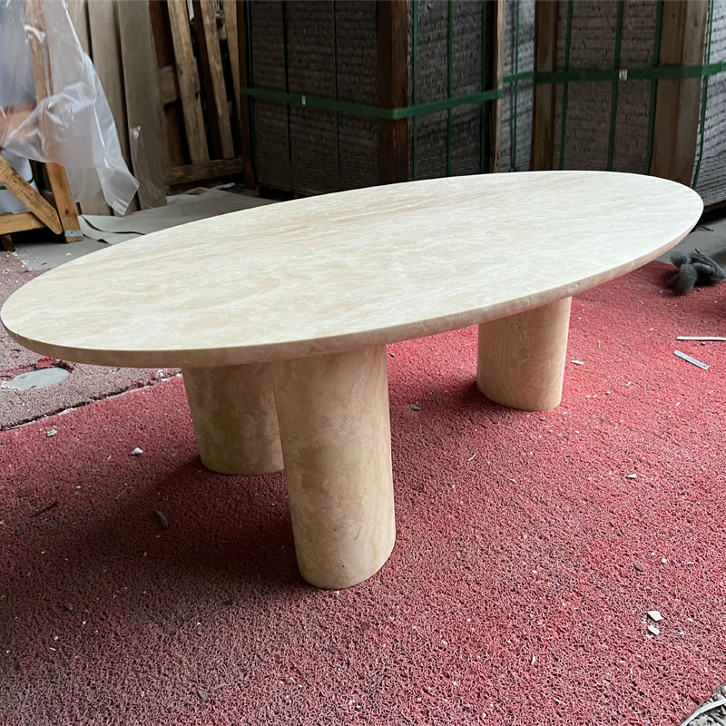 travertine coffee table