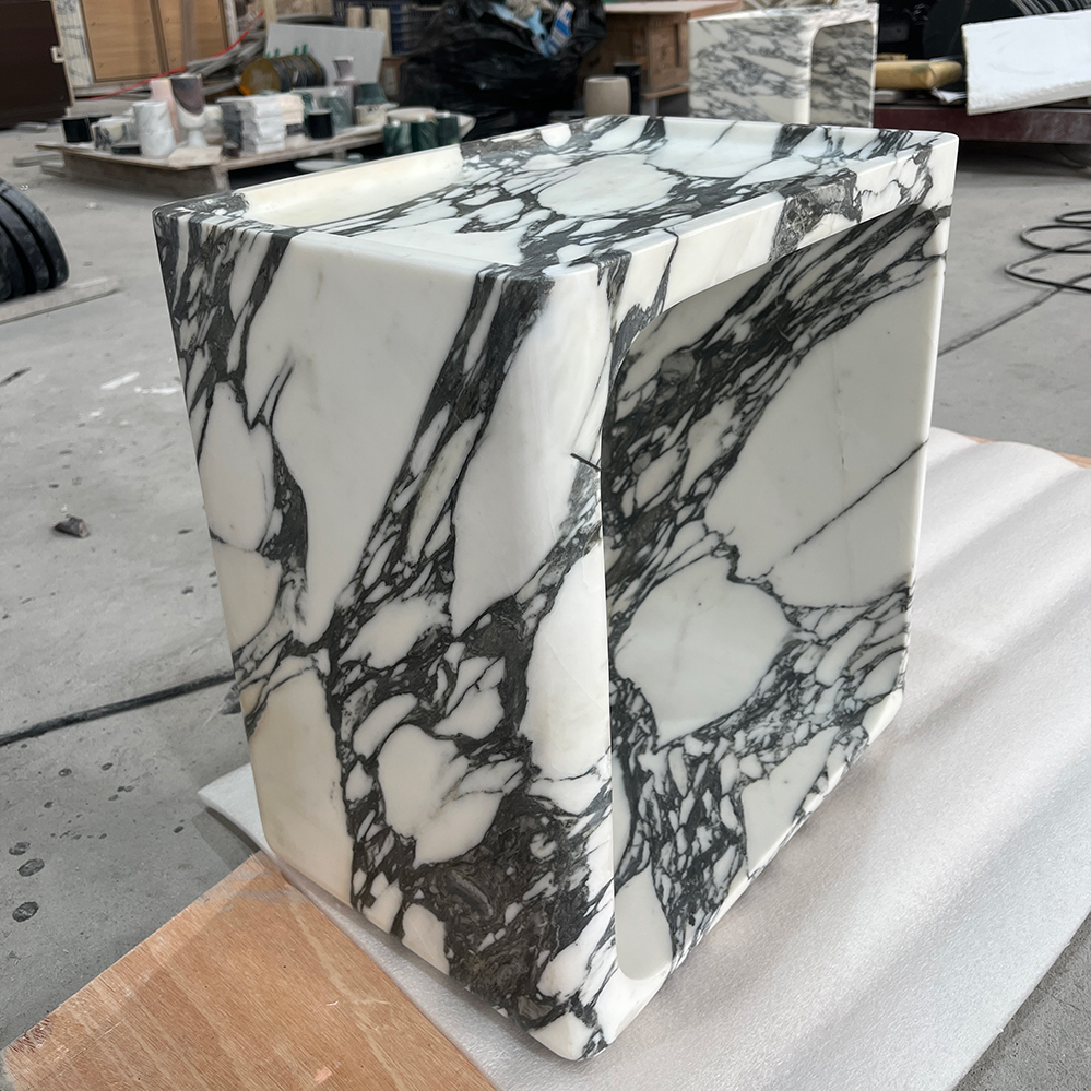 Calacatta viola square marble coffee table