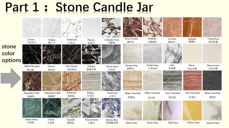stone candle holders lanterns candle jars