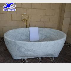 bañera de mármol de carrara