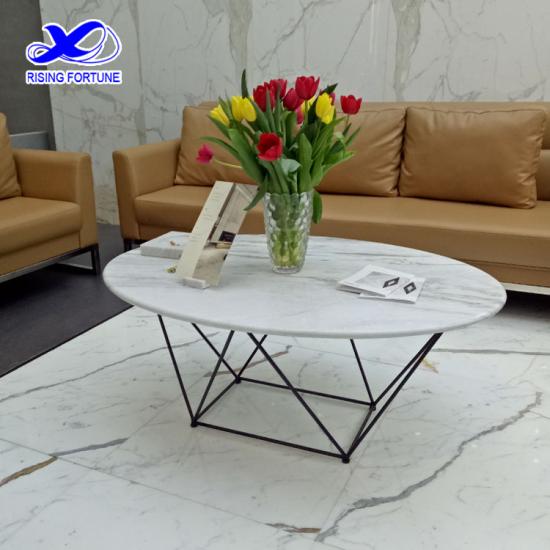 diseño simple de la mesa del sofá de mármol del hotel