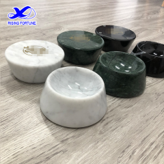 Custom logo marble pet bowls in various colors