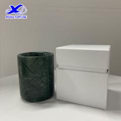 Marble Candle Holders with Lid and Insert