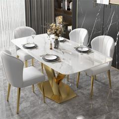 Sintered Stone Slab Dining Table Set