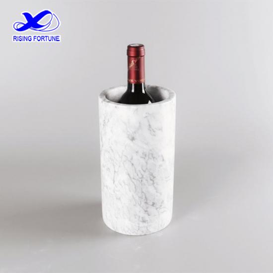 Enfriador de vino natural con diseño de mármol, cubo de hielo, whisky
