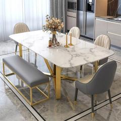mesa de comedor de mármol moderna
