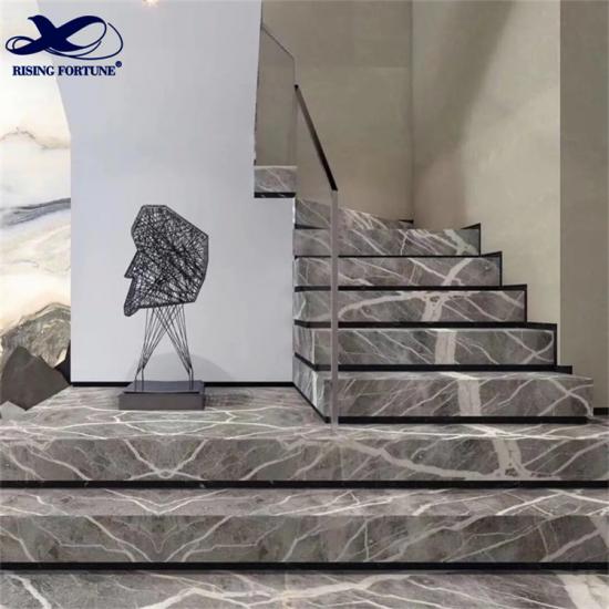 Mármol y piedra personalizados de lujo para escaleras

