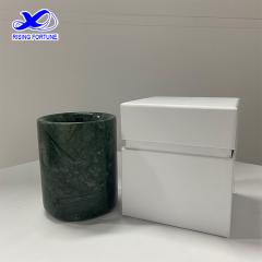 Green marble Candle Jars with Lid Manufacturing