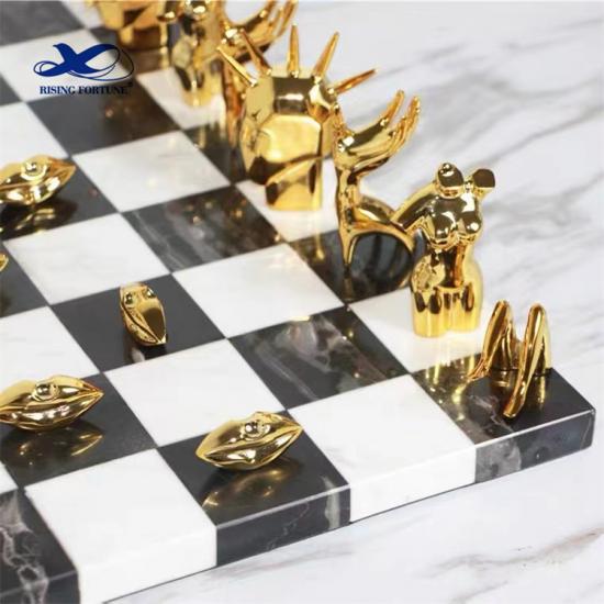 Juego de tablero de juego de ajedrez internacional personalizado
