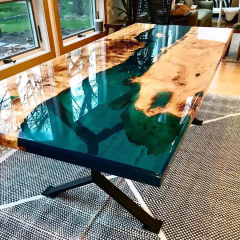 epoxy risen dining table