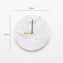 Modern Design Carrara White Marble Stone Wall Clock
