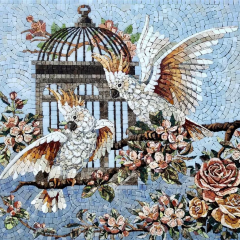
     mosaico de mármol
    