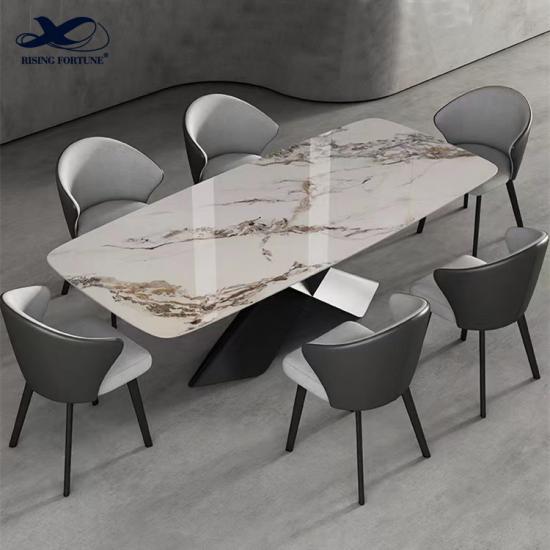Juegos de mesa de comedor de muebles extensibles plegables modernos italianos