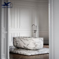 Arabescato Marble Bathtub