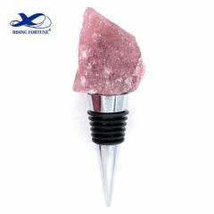 Custom Natural Crystal Quartz Champagne Wine Bottle Stopper