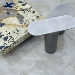 Natural Marble Top Tea Table With Natural Veining