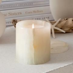 Onyx candle jar