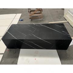 Marble and black coffee table