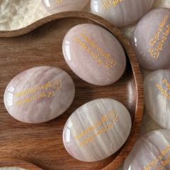 RF-Small MOQ Customized Words Stone Engraving CNC Laser Engraving Stone