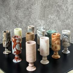 Tarros para velas aromáticas de ónix azul al por mayor